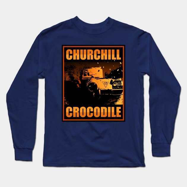 Churchill Crocodile Long Sleeve T-Shirt by TCP